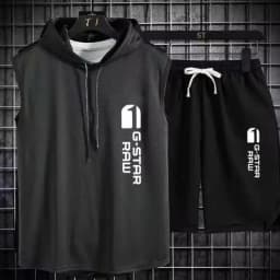 Men's Track Suit Summer Sportswear Two-Piece T-Shirt Shorts Brand Tracksuit Jogging Men's Sports Suit Fitness Clothes Exercise