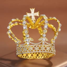 Baroque Retro Court Royal Queen Crown Rhinestone Cross Tiaras and Crowns for Women Party Prom Diadem Jewelry Ornaments