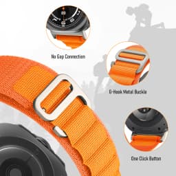 Alpine Loop For Samsung Galaxy Watch Ultra 2025 Strap 47mm Accessories Sports Nylon Bracelet correa Galaxy watch ultra band 47mm