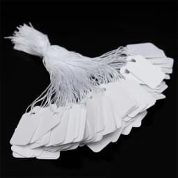 100/500Pcs Jewelry Price Tags Gold Silver White Merchandise Cloth Pricing Price Label Jewelry Accessories Wholesale