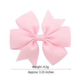 24pcs/lot Solid Colors Hair Bows With Clip For Kids Girls Grosgrain Ribbon Hairgrips Boutique Hairpins Headwear Hair Accessories