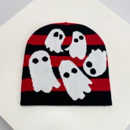 Halloween Elements Funny Wool Knitted Hats Little Devil Warm Autumn and Winter Hip Hop Street Comfortable Versatile Fashion Cute