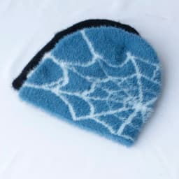 2024 New Goth Spider Web Jacquard Beanie Caps Y2K Knitted Warm Hip Hop Unisex Elastic Knit Hat Skull Cap For Women Men