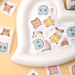500pcs Roll Cartoon Stickers Kawaii Anime Round Seal Diy Laptop Decals Stikers Cute Book Children Reward Toy Gift