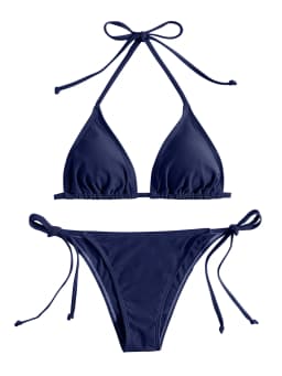 Swimwear Thong Bikini Set Sexy New Navy Blue Swimsuits Woman Sexy Bathing Suits Bikinis Triangle Bandage Female Beachwear