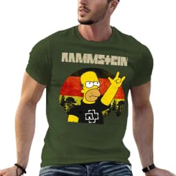 Homer Germany Version Oversized T-Shirts Custom Men Clothes 100% Cotton Streetwear Plus Size Tops Tee
