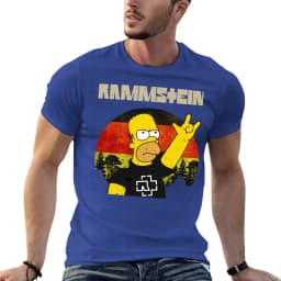Homer Germany Version Oversized T-Shirts Custom Men Clothes 100% Cotton Streetwear Plus Size Tops Tee