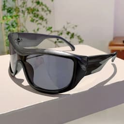 KAMMPT Y2k Oversized Sunglasses Women 2024 New Stylish Monoblock Mirror Outdoor Shades Trendy Fashion Wrapped Round Sun Glasses