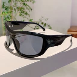 KAMMPT Y2k Oversized Sunglasses Women 2024 New Stylish Monoblock Mirror Outdoor Shades Trendy Fashion Wrapped Round Sun Glasses
