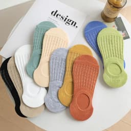 10 Pairs Invisible Mesh Women's Socks Hollow Non-slip Invisible Boat Socks Comfy & Breathable Soft Summer Ultra-thin Solid Sox