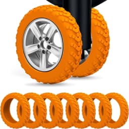 1/24Pcs Thicken Texture Silicone Wheels Protector For Luggage Reduce Noise Travel Luggage Wheels Cover Luggage Accessories