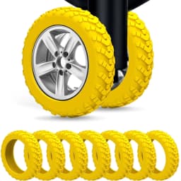 1/24Pcs Thicken Texture Silicone Wheels Protector For Luggage Reduce Noise Travel Luggage Wheels Cover Luggage Accessories