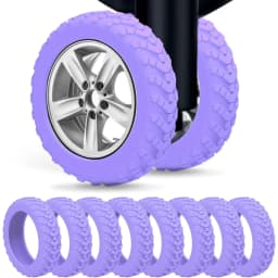 1/24Pcs Thicken Texture Silicone Wheels Protector For Luggage Reduce Noise Travel Luggage Wheels Cover Luggage Accessories