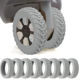 1/24Pcs Thicken Texture Silicone Wheels Protector For Luggage Reduce Noise Travel Luggage Wheels Cover Luggage Accessories