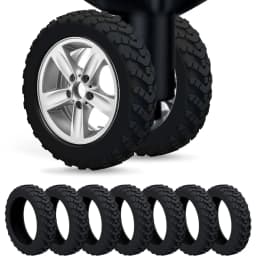 1/24Pcs Thicken Texture Silicone Wheels Protector For Luggage Reduce Noise Travel Luggage Wheels Cover Luggage Accessories