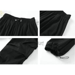 Streetwear 2024 Spring Harem Casual Pants Men Elastic Waist Solid Color Cargo Pants Multi Pocket Loose Baggy Pants For Women