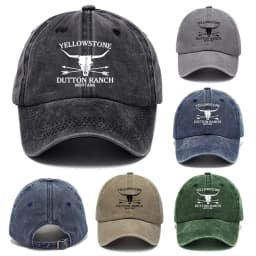 Hip Hop Letter Embroidery Baseball Caps Outdoor Sports Summer Distressed Faded Hats Adjustable Denim Sunscreen Hats Men Women