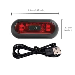 Luces Para Casco Bike Taillight Motorcycle Bicycle Helmet Safety Signal Warning Rear Lamp Waterproof Moto Helmet LED Light
