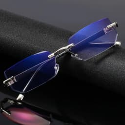 Anti Blue Light Blocking Reading Glasses for Men Women Presbyopia Eyeglasses HD Lens Classic Rimless Eyewear Diopter +1.0 ~ +4.0