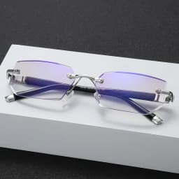 Anti Blue Light Blocking Reading Glasses for Men Women Presbyopia Eyeglasses HD Lens Classic Rimless Eyewear Diopter +1.0 ~ +4.0