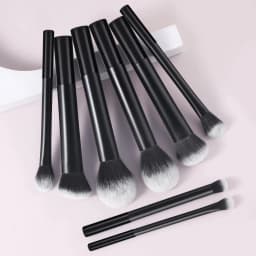 8pcs Pro Makeup Brush Set - Soft, Premium Synthetic Hair, Cruelty-Free, Easy to Clean, Foundation, Blush, Eyeshadow, Cosmetic