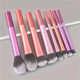 8pcs Pro Makeup Brush Set - Soft, Premium Synthetic Hair, Cruelty-Free, Easy to Clean, Foundation, Blush, Eyeshadow, Cosmetic