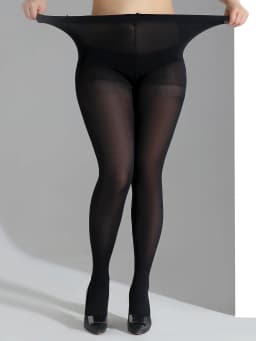 A PAIRS Transparent Black Solid Color Plus Size Pantyhose Ultra-thin Nylon Stocking Korea Slim High Quality Tights