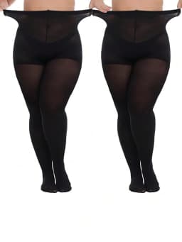 A PAIRS Transparent Black Solid Color Plus Size Pantyhose Ultra-thin Nylon Stocking Korea Slim High Quality Tights
