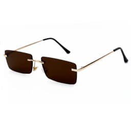 OEC CPO Ladies Small Rimless Sunglasses Women Fashion Rectangle Yellow Orange Sun Glasses Female Men UV400 Eyewear O625