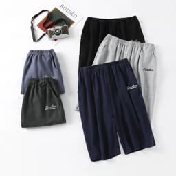 Summer New Style Solid Color Pajama Pants Adluts Home Loose Cotton Pajama Men's Sleep Bottom Elastic Waist Breathable Shorts