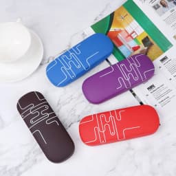 1Pcs 2019 New Fashion Men Women Kids Leather Eye Glasses Hard Shell Protector Reading Eyewear Case Portable Sunglasses Box Case