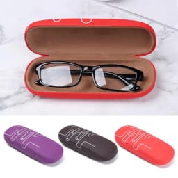 1Pcs 2019 New Fashion Men Women Kids Leather Eye Glasses Hard Shell Protector Reading Eyewear Case Portable Sunglasses Box Case