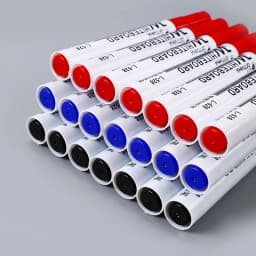 10pcs Whiteboard Marker Set,2.0mm Nib,Black Blue Red High-Volume Ink,Office Teaching Pen,Clear Handwriting & Easy Erasure L-528