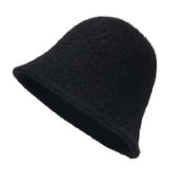 Japanese Real Woolen Vintage Warm Bucket Hat for Women Felt Retro Dome Wool Hats Female Fashion British Style Panama Caps Bonnet