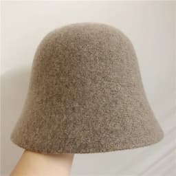 Japanese Real Woolen Vintage Warm Bucket Hat for Women Felt Retro Dome Wool Hats Female Fashion British Style Panama Caps Bonnet