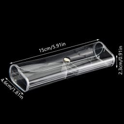 Ultralight Portable Reading Glasses Case Box Transparent Small Storage Holder Eyeglasses Organizer for Men and Women