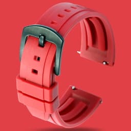 Quality Fluoro Rubber Watch Strap 18mm 19mm 20mm 21mm 22mm 24mm Sport Watchband Black Green Wristband With Quick Release Band