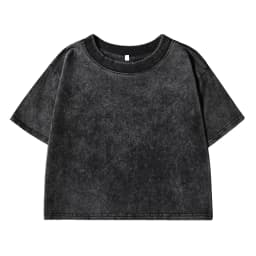 Solid Slim Washed T-Shirt Female Rhinestone Craft Cotton Streetwear Casual Sport Short Sleeve Cool Retro Crop Clothing For Women