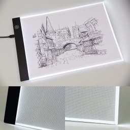 A4/A5 LED Drawing Copying Table Transparent Copying Table Single-brightness Light vs. Three-level Brightness Light