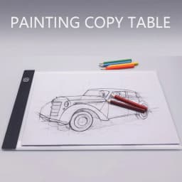 A4/A5 LED Drawing Copying Table Transparent Copying Table Single-brightness Light vs. Three-level Brightness Light