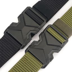 The New Type of Buckle Can Be Inserted, Breathable, Elastic, Lightweight, Military Quick Release Men's Belt Adjustable Canvas