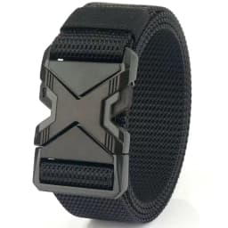 The New Type of Buckle Can Be Inserted, Breathable, Elastic, Lightweight, Military Quick Release Men's Belt Adjustable Canvas