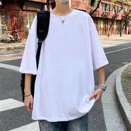 Fashion Solid Polyester T-shirts For Men Basic Tee Casual T shirt Oversized Tops Quality Unisex Short Tshirts Tees Men Clothing