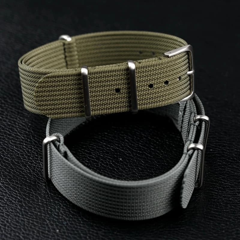 Ribbed Strap for Ballistic Fabric Watch Straps Watchband 18mm 20mm 22mm Premium High Quality Nylon Nato Watch Band Accessories