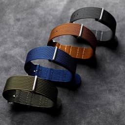 Ribbed Strap for Ballistic Fabric Watch Straps Watchband 18mm 20mm 22mm Premium High Quality Nylon Nato Watch Band Accessories