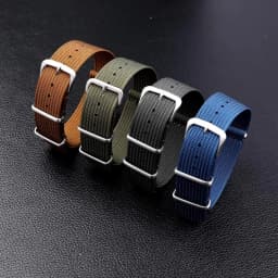 Ribbed Strap for Ballistic Fabric Watch Straps Watchband 18mm 20mm 22mm Premium High Quality Nylon Nato Watch Band Accessories