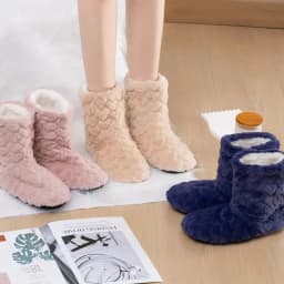 2026 Winter Adult Thick Warm Floor Shoes High Tube Non-Slip Indoor Cotton Shoes Plush Home Slippers Shoes Men And Women