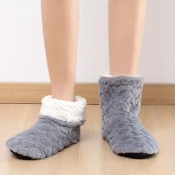 2026 Winter Adult Thick Warm Floor Shoes High Tube Non-Slip Indoor Cotton Shoes Plush Home Slippers Shoes Men And Women