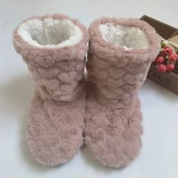 2026 Winter Adult Thick Warm Floor Shoes High Tube Non-Slip Indoor Cotton Shoes Plush Home Slippers Shoes Men And Women
