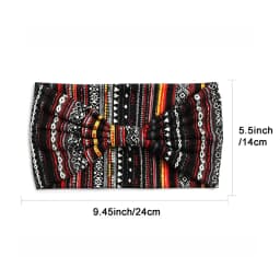 Fashion Boho Ethnic Style Headbands Vintage Knot Elastic Turban Headwrap For Women Girls Hair Band Soft Bandana Hair Accessories
